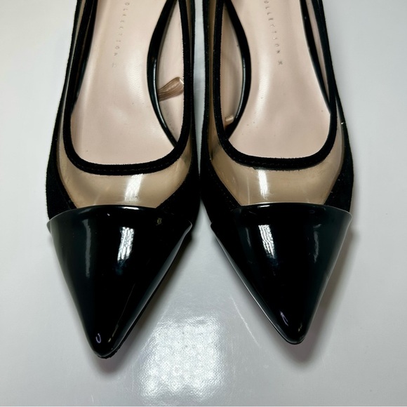 Zara Basic Collections Black and Cream Women's Casual Heels, Size 36, - Picture 6 of 8